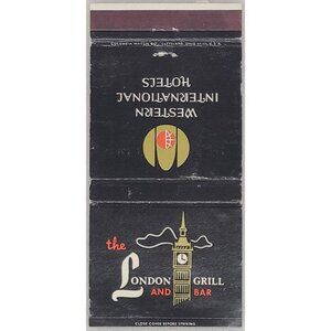 Front Strike Matchbook Cover Hotel Benson London Grill and Bar Portland OR